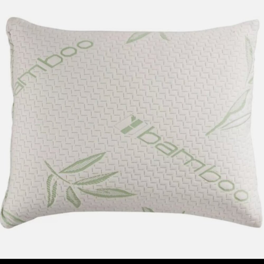 Bamboo‎ Shredded Memory Foam Pillow Hypoallergenic Washable Cover King Queen